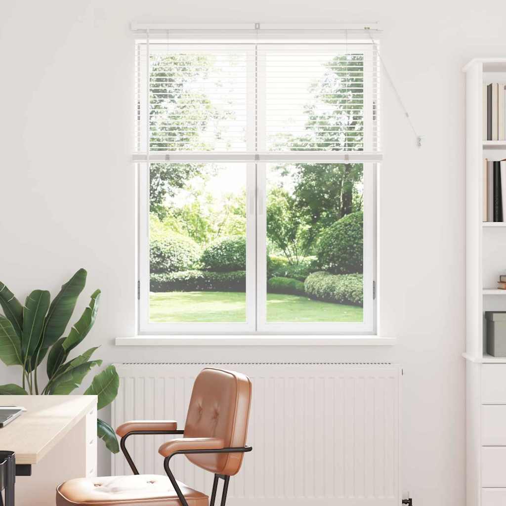 vidaXL Βενετσιάνικες Ρόδες Λευκό 130 x 100 cm Αλουμίνιο
