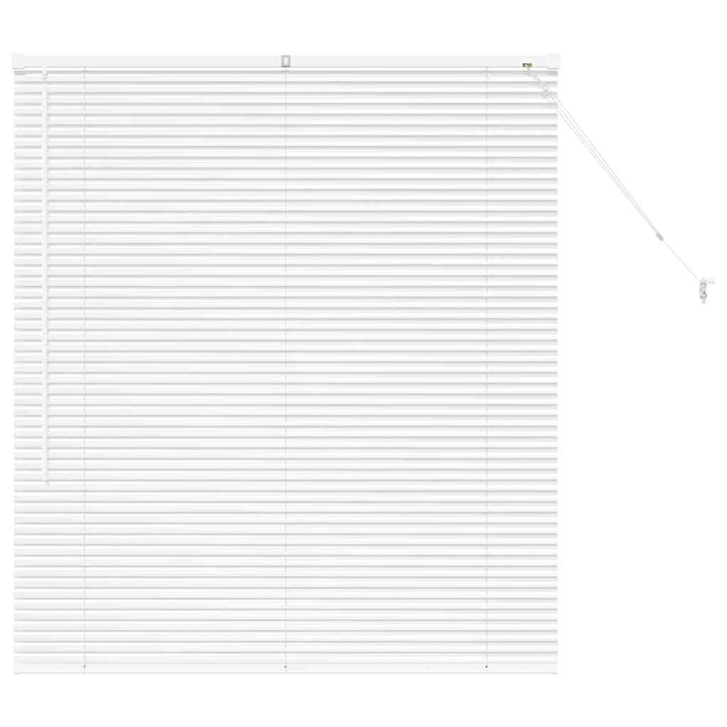 vidaXL Βενετσιάνικες Ρόδες Λευκό 130 x 120 εκ Αλουμίνιο