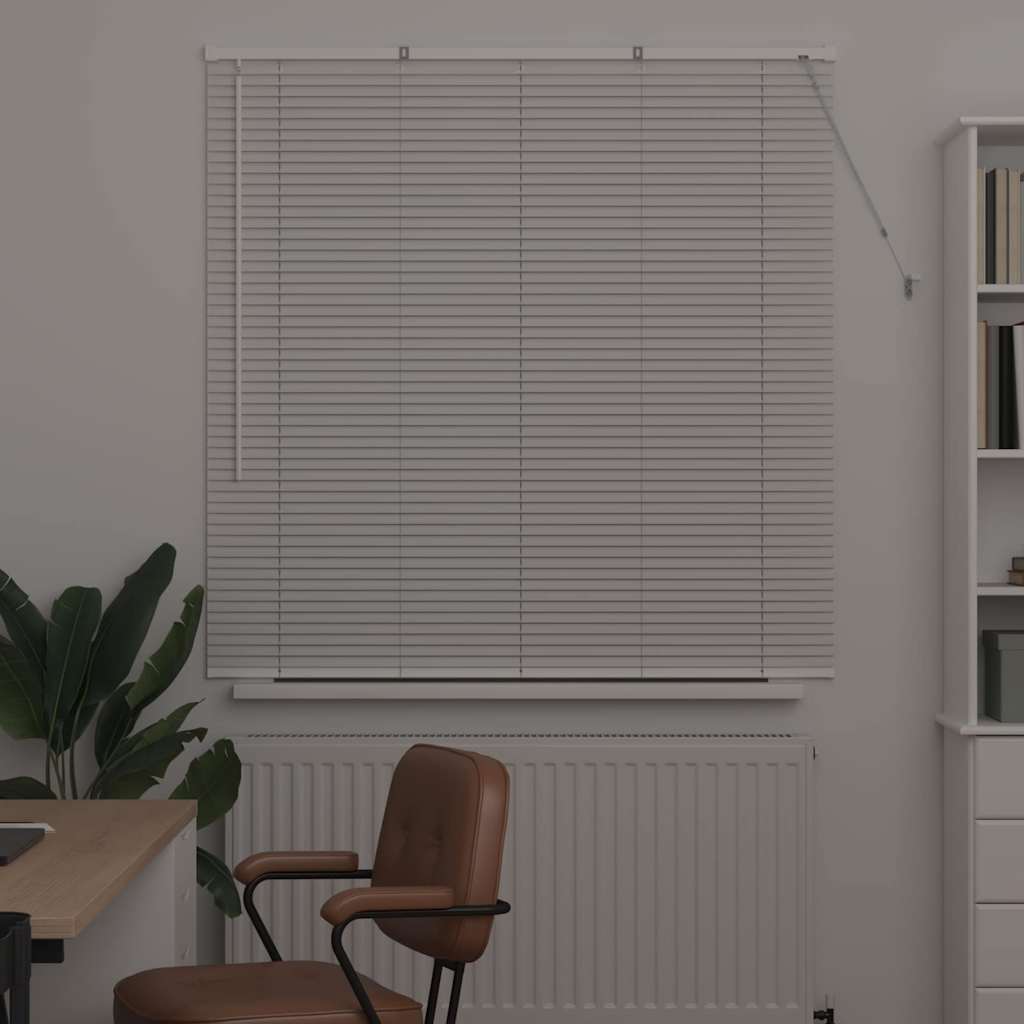vidaXL Βενετσιάνικες Ρόδες Λευκό 130 x 125 εκ Αλουμίνιο