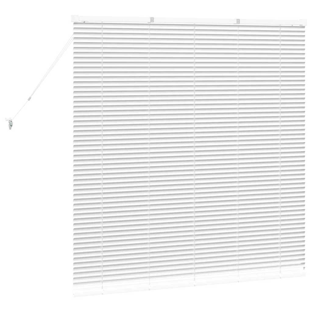 vidaXL Βενετσιάνικες Ρόδες Λευκό 130 x 135 εκ Αλουμίνιο