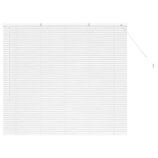 vidaXL Βενετσιάνικες Ρόδες Λευκό 130 x 140 cm Αλουμίνιο