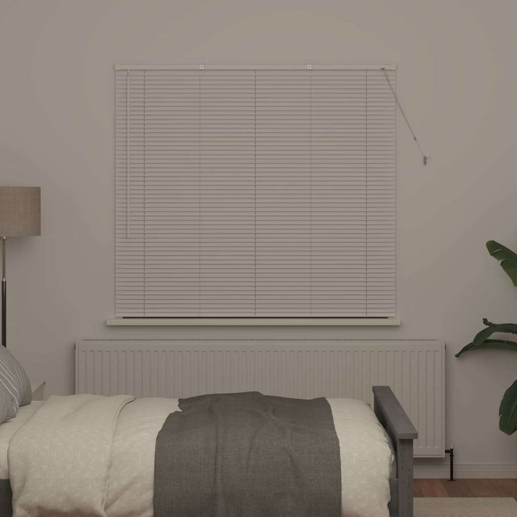 vidaXL Βενετσιάνικες Ρόδες Λευκό 130 x 150 cm Αλουμίνιο