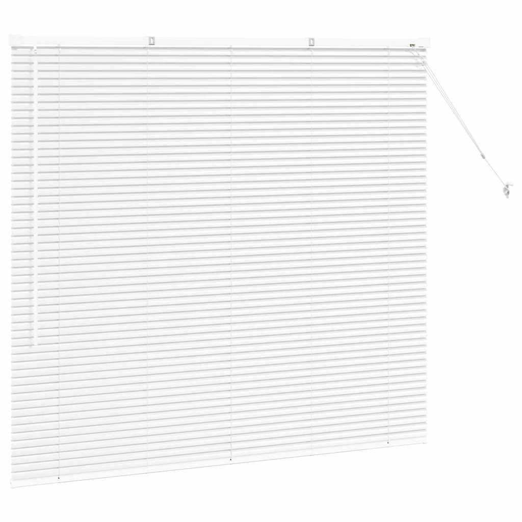 vidaXL Βενετσιάνικες Ρόδες Λευκό 130 x 150 cm Αλουμίνιο