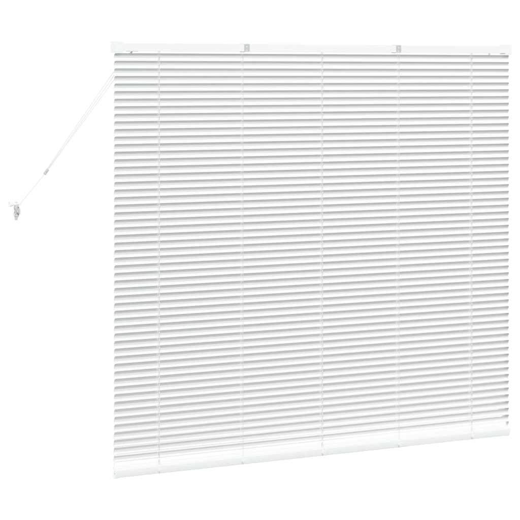 vidaXL Βενετσιάνικες Ρόδες Λευκό 130 x 150 cm Αλουμίνιο