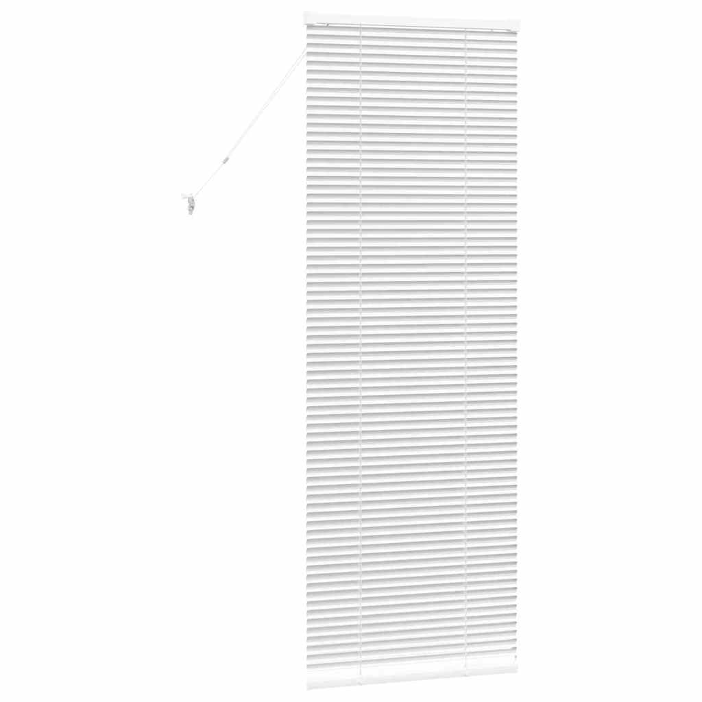 vidaXL Βενετσιάνικες Ρόδες Λευκό 175 x 60 εκ Αλουμίνιο