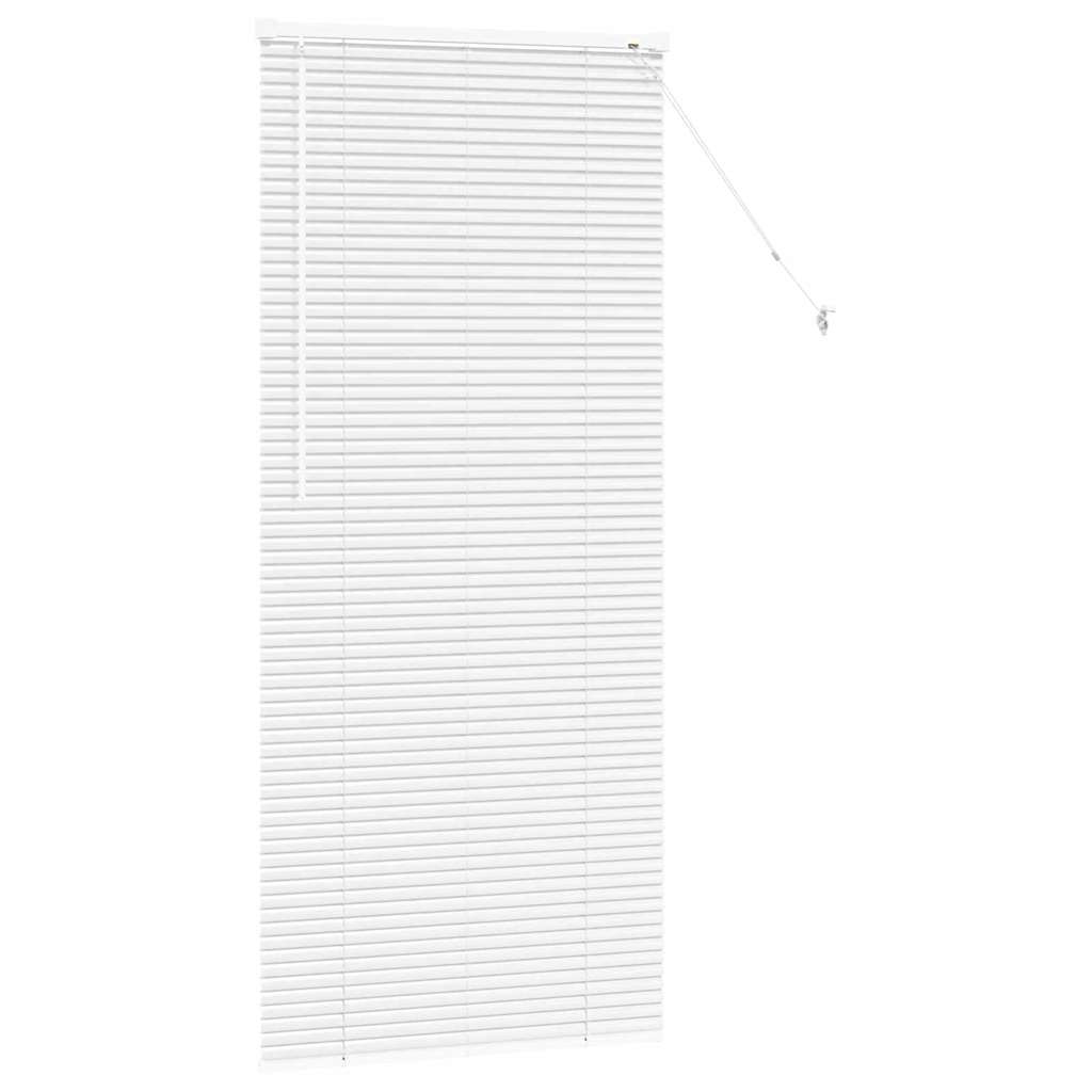 vidaXL Βενετσιάνικες Ρόδες Λευκό 175 x 70 εκ Αλουμίνιο