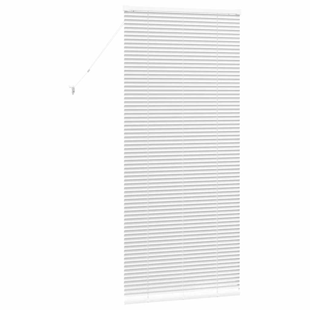 vidaXL Βενετσιάνικες Ρόδες Λευκό 175 x 70 εκ Αλουμίνιο
