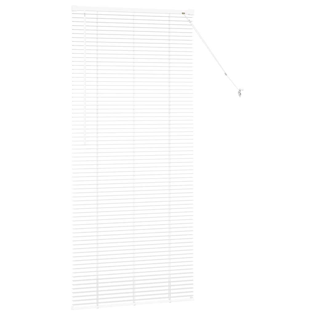 vidaXL Βενετσιάνικες Ρόδες Λευκό 175 x 80 εκ Αλουμίνιο