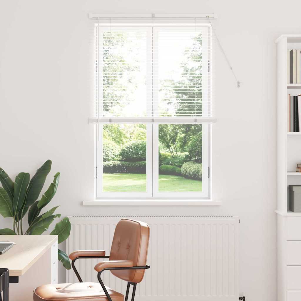 vidaXL Βενετσιάνικες Ρόδες Λευκό 175 x 85 εκ Αλουμίνιο