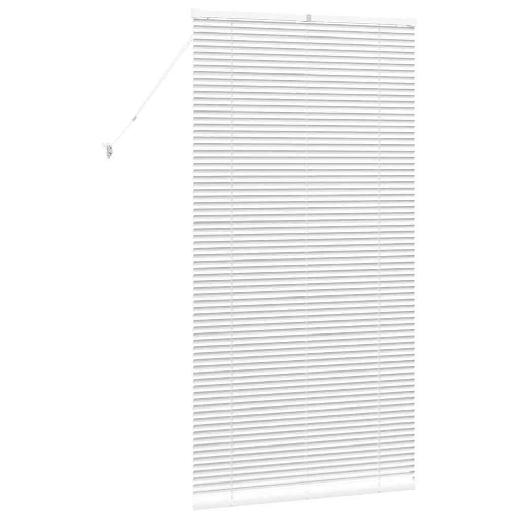 vidaXL Βενετσιάνικες Ρόδες Λευκό 175 x 90 εκ Αλουμίνιο
