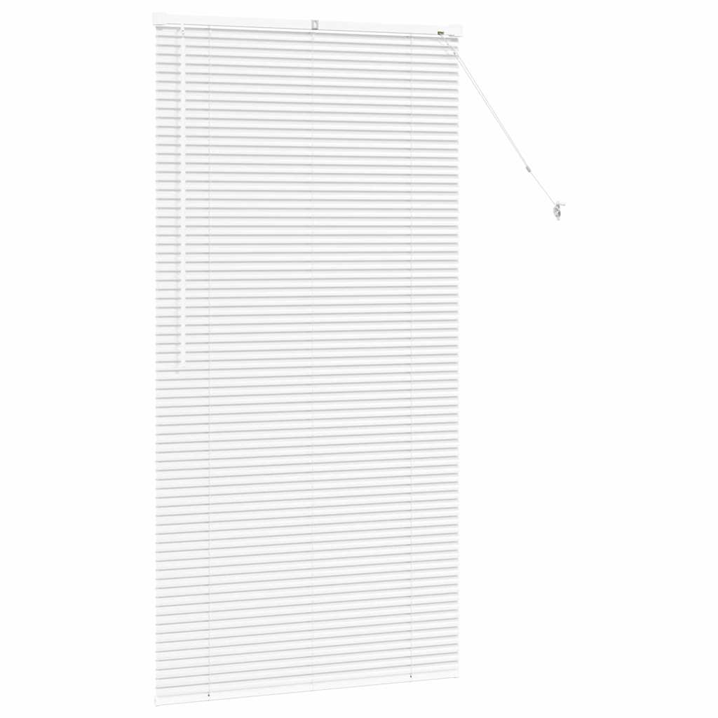 vidaXL Βενετσιάνικες Ρόδες Λευκό 175 x 95 εκ Αλουμίνιο
