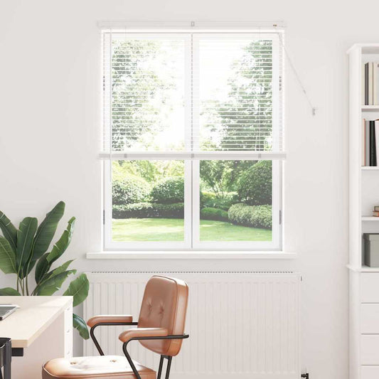 vidaXL Βενετσιάνικες Ρόδες Λευκό 175 x 100 εκ. Αλουμίνιο