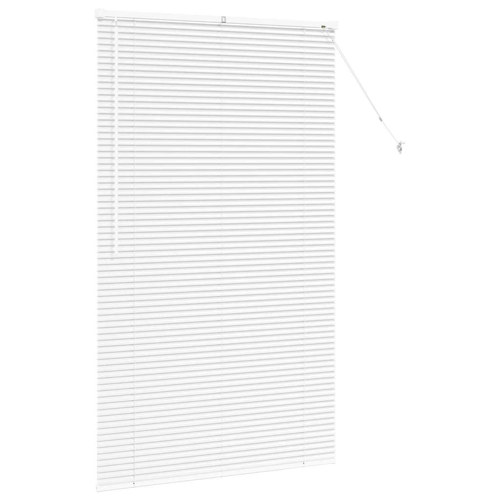 vidaXL Βενετσιάνικες Ρόδες Λευκό 175 x 105 εκ Αλουμίνιο