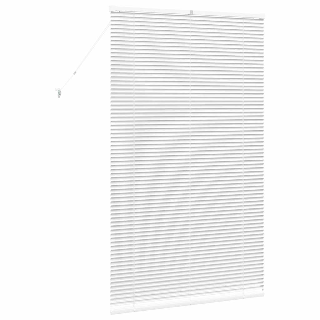 vidaXL Βενετσιάνικες Ρόδες Λευκό 175 x 105 εκ Αλουμίνιο