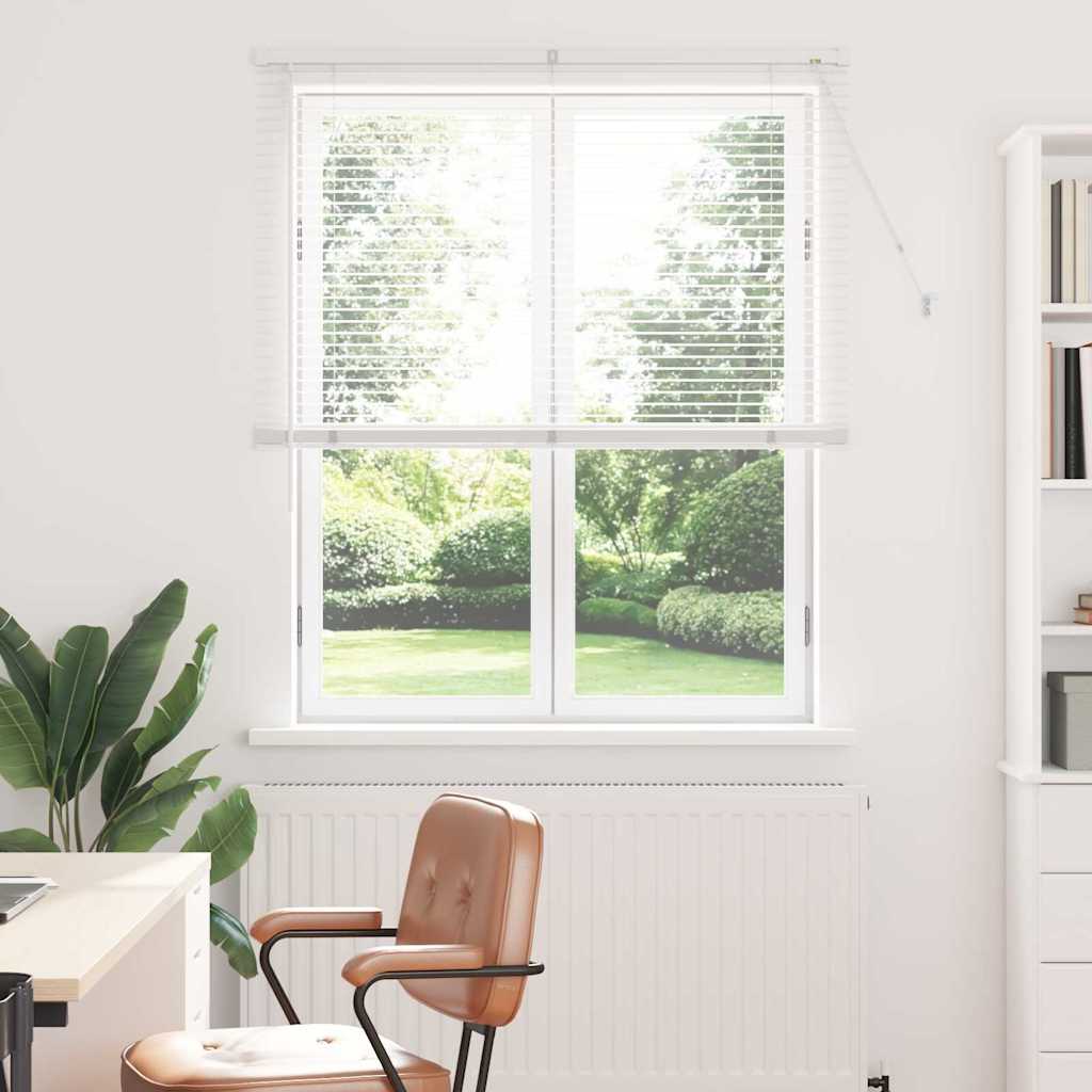 vidaXL Βενετσιάνικες Ρόδες Λευκό 175 x 115 εκ Αλουμίνιο