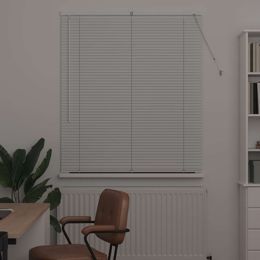 vidaXL Βενετσιάνικες Ρόδες Λευκό 175 x 115 εκ Αλουμίνιο