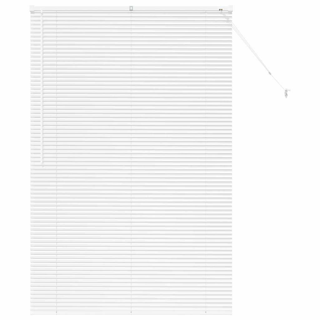 vidaXL Βενετσιάνικες Ρόδες Λευκό 175 x 115 εκ Αλουμίνιο