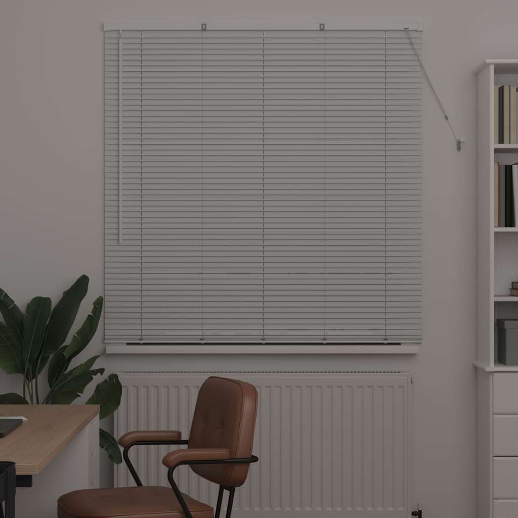 vidaXL Βενετσιάνικες Ρόδες Λευκό 175 x 130 εκ Αλουμίνιο