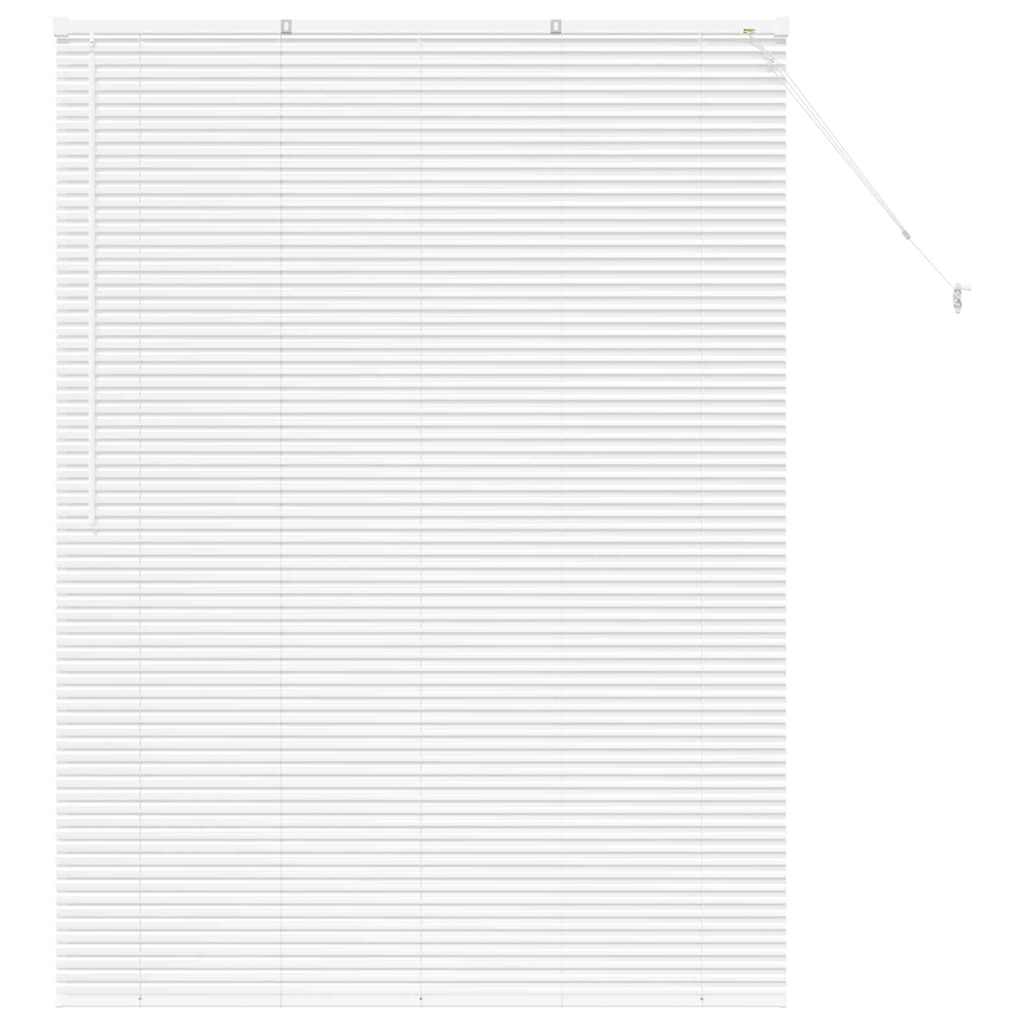 vidaXL Βενετσιάνικες Ρόδες Λευκό 175 x 130 εκ Αλουμίνιο
