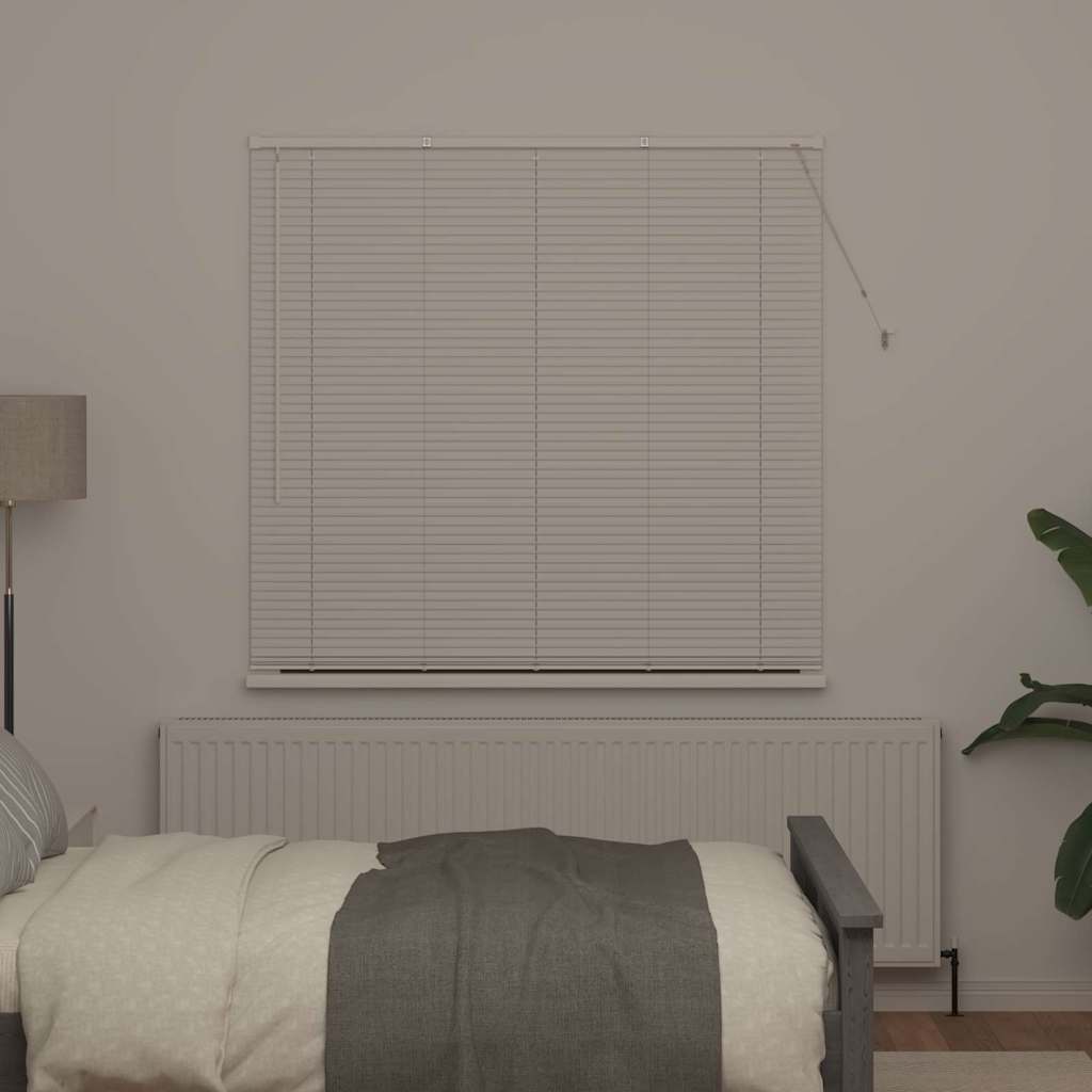 vidaXL Βενετσιάνικες Ρόδες Λευκό 175 x 140 εκ. Αλουμίνιο