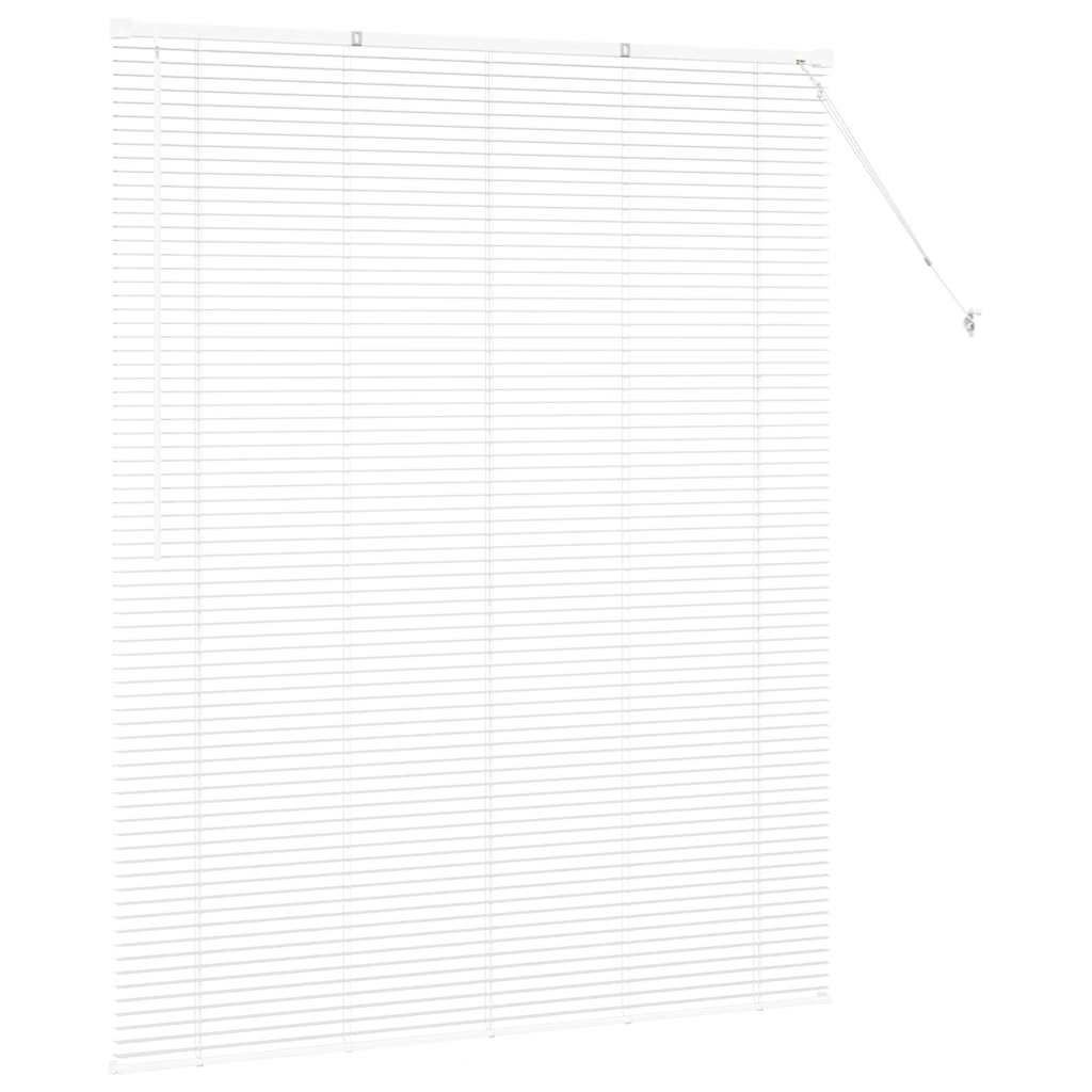 vidaXL Βενετσιάνικες Ρόδες Λευκό 175 x 140 εκ. Αλουμίνιο