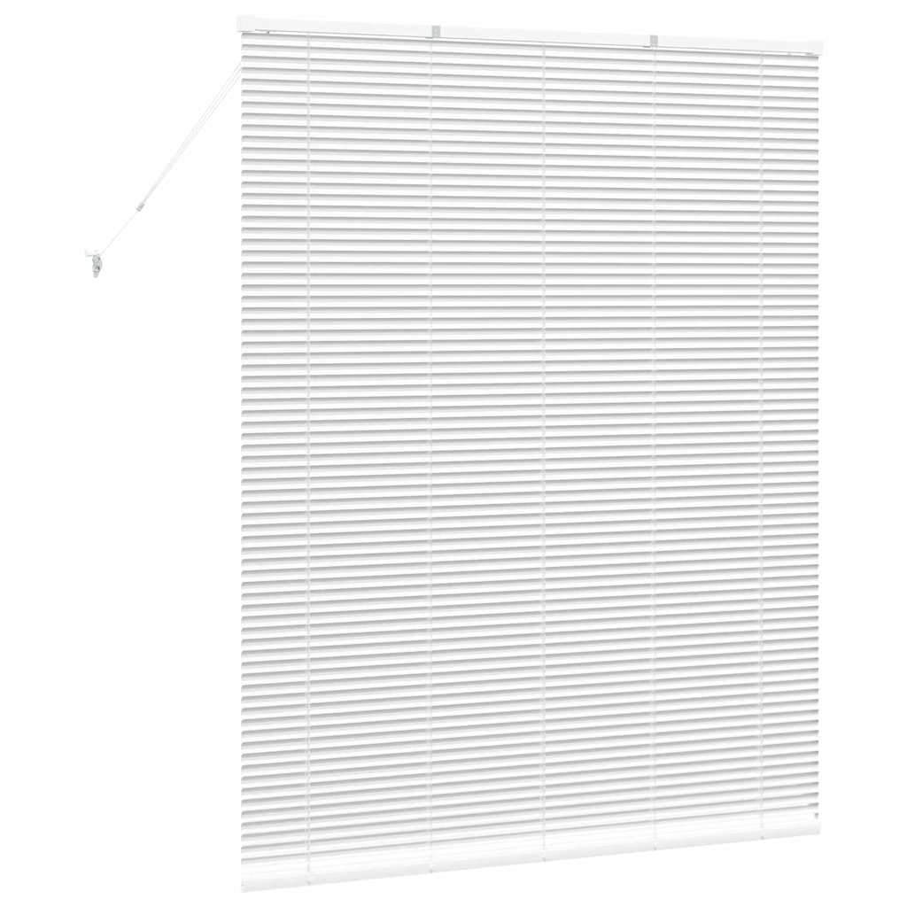 vidaXL Βενετσιάνικες Ρόδες Λευκό 175 x 140 εκ. Αλουμίνιο