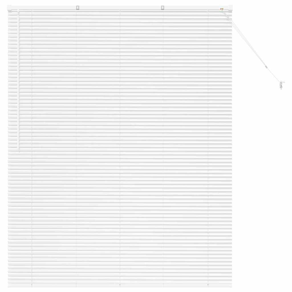 vidaXL Βενετσιάνικες Ρόδες Λευκό 175 x 150 εκ Αλουμίνιο