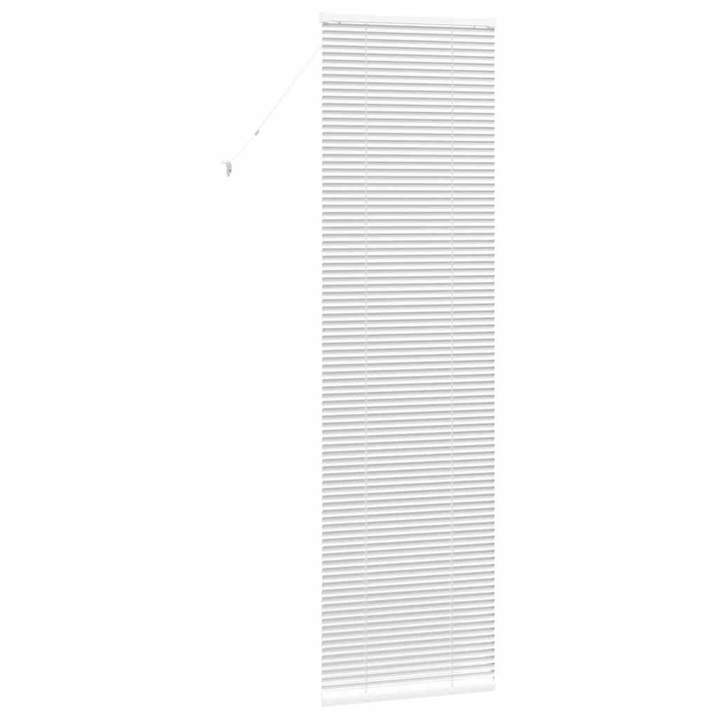 vidaXL Βενετσιάνικες Ρόδες Λευκό 220 x 55 εκ Αλουμίνιο
