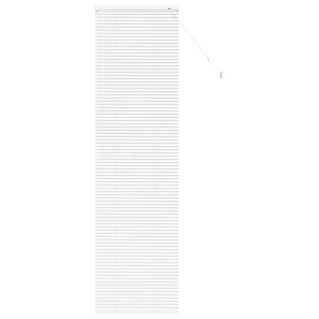 vidaXL Βενετσιάνικες Ρόδες Λευκό 220 x 65 εκ Αλουμίνιο