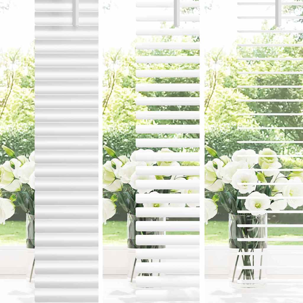 vidaXL Βενετσιάνικες Ρόδες Λευκό 220 x 80 εκ Αλουμίνιο