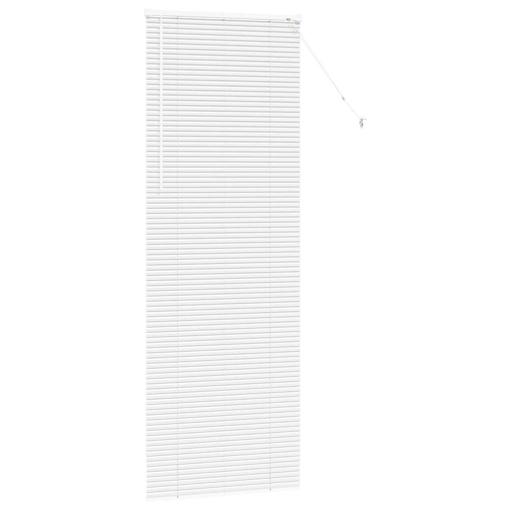 vidaXL Βενετσιάνικες Ρόδες Λευκό 220 x 80 εκ Αλουμίνιο