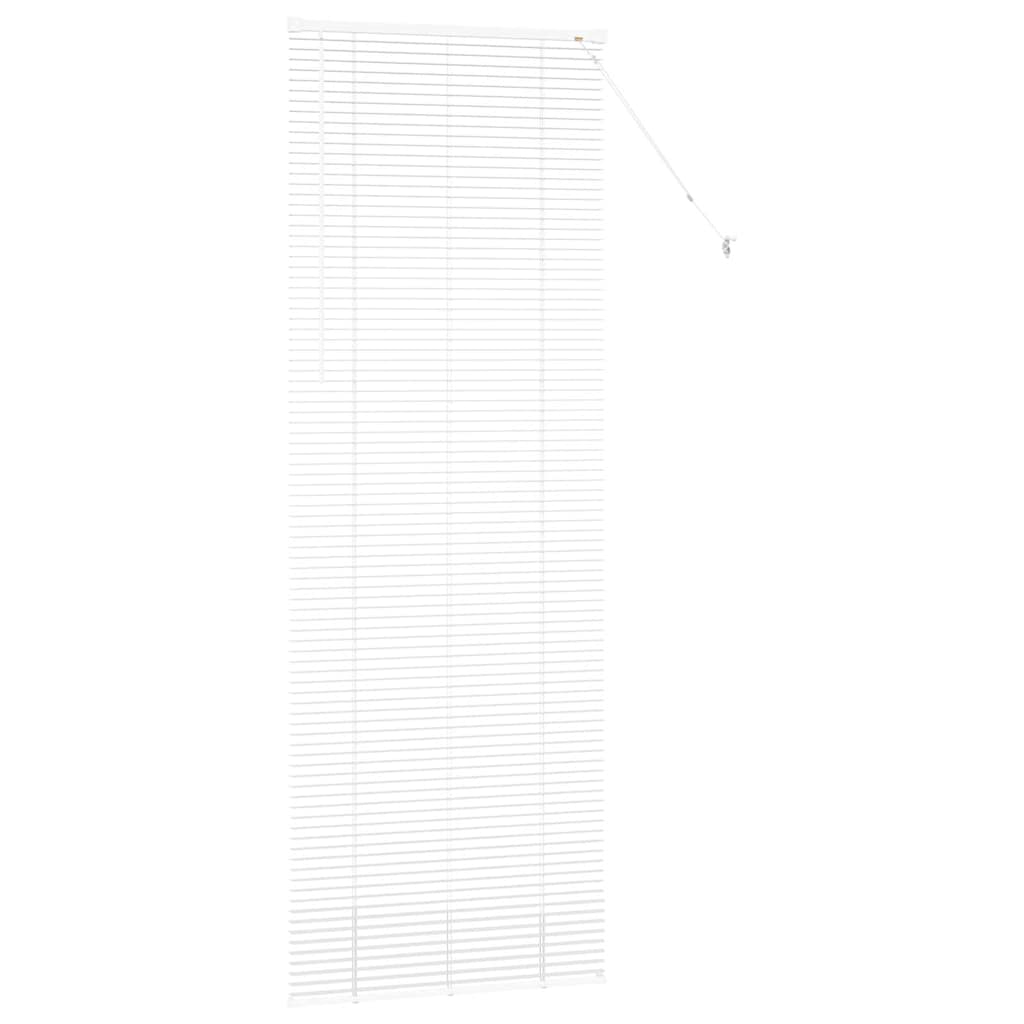 vidaXL Βενετσιάνικες Ρόδες Λευκό 220 x 80 εκ Αλουμίνιο
