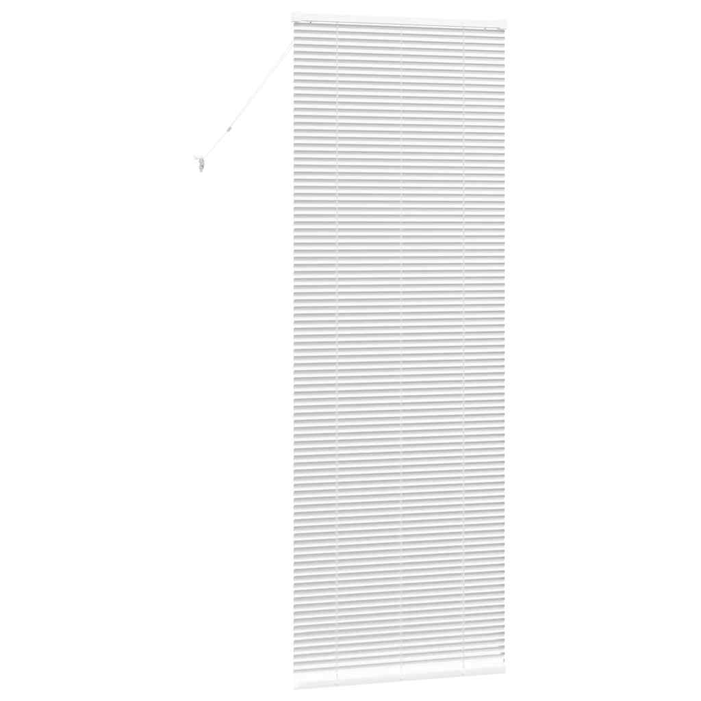 vidaXL Βενετσιάνικες Ρόδες Λευκό 220 x 80 εκ Αλουμίνιο