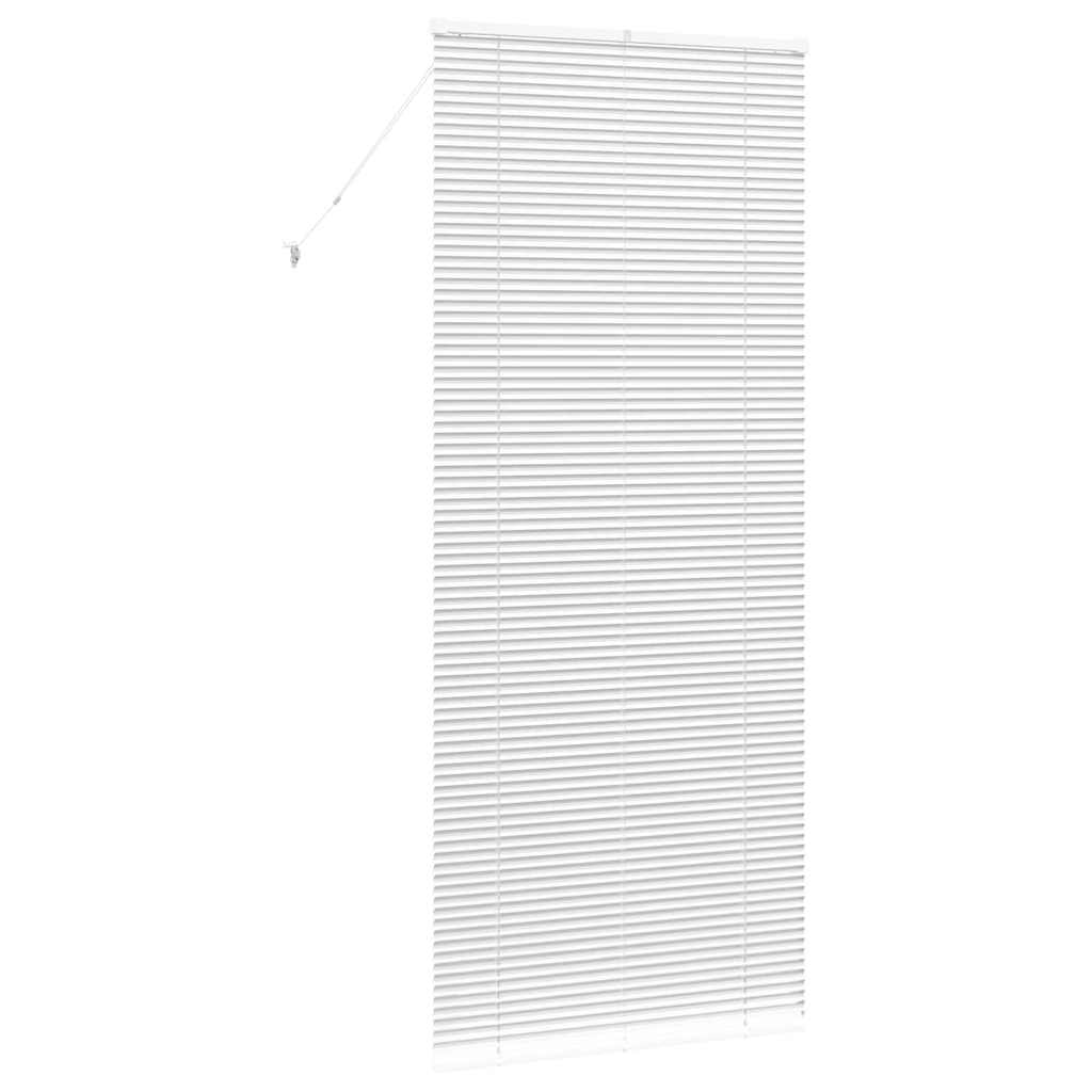 vidaXL Βενετσιάνικες Ρόδες Λευκό 220 x 85 εκ Αλουμίνιο