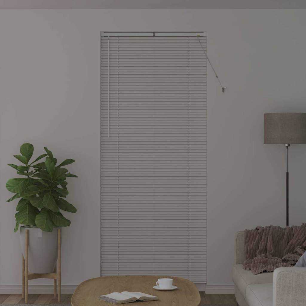 vidaXL Βενετσιάνικες Ρόδες Λευκό 220 x 90 εκ Αλουμίνιο