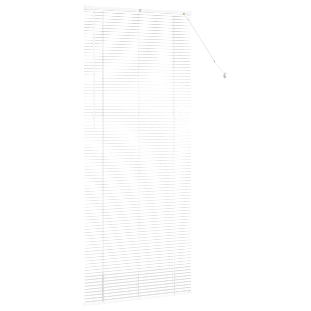 vidaXL Βενετσιάνικες Ρόδες Λευκό 220 x 95 εκ Αλουμίνιο