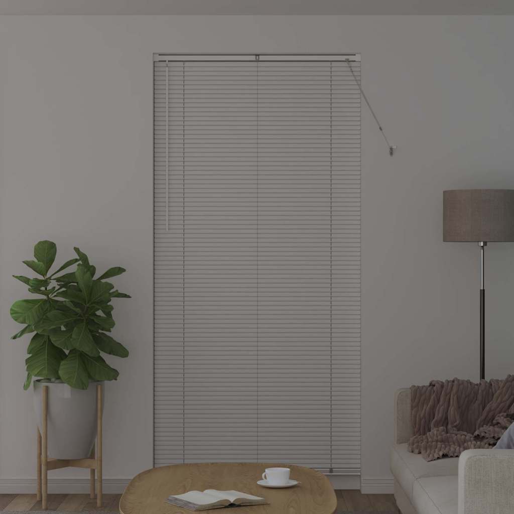 vidaXL Βενετσιάνικες Ρόδες Λευκό 220 x 105 εκ Αλουμίνιο