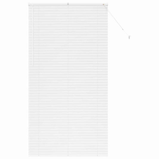 vidaXL Βενετσιάνικες Ρόδες Λευκό 220 x 115 εκ Αλουμίνιο