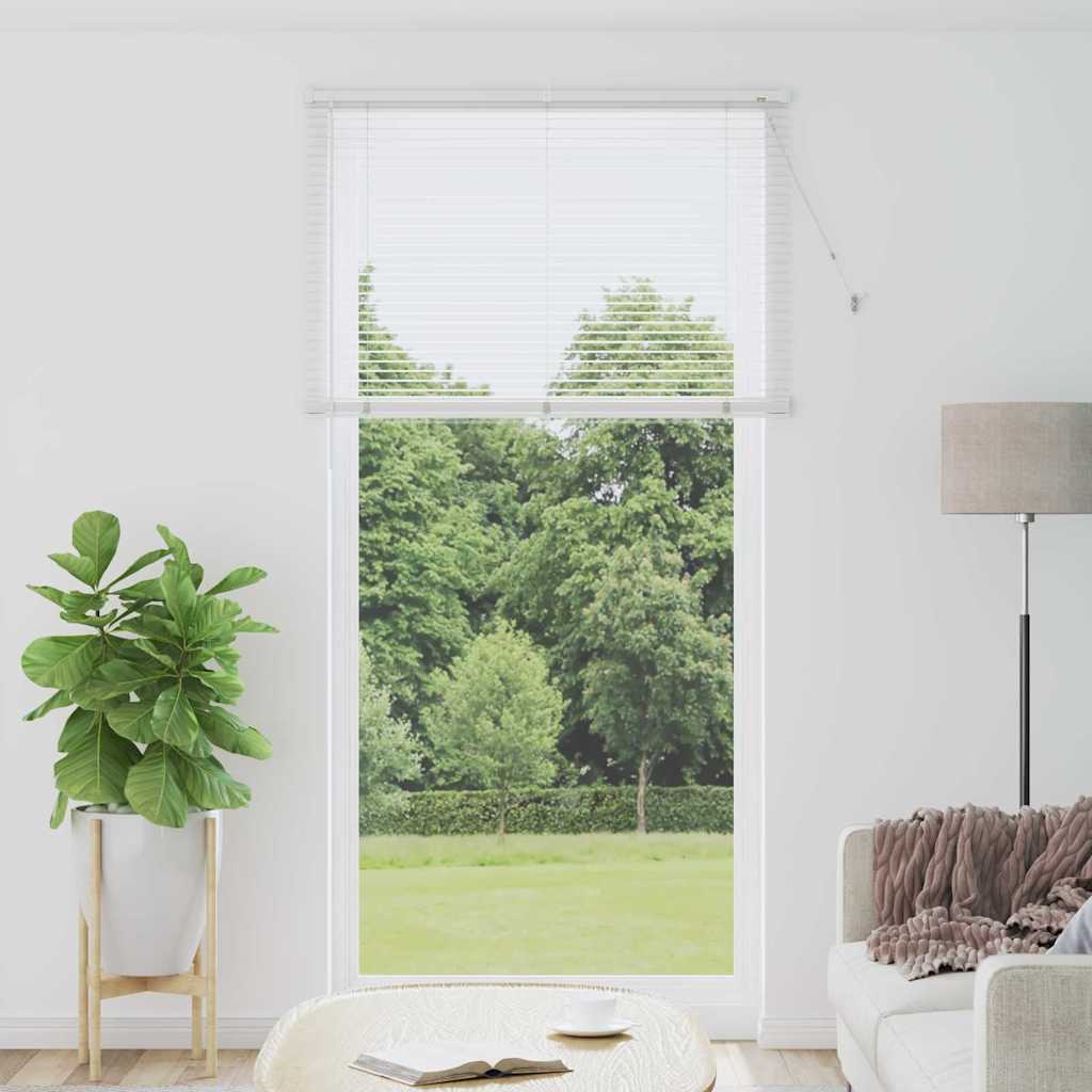 vidaXL Βενετσιάνικες Ρόδες Λευκό 220 x 120 εκ Αλουμίνιο