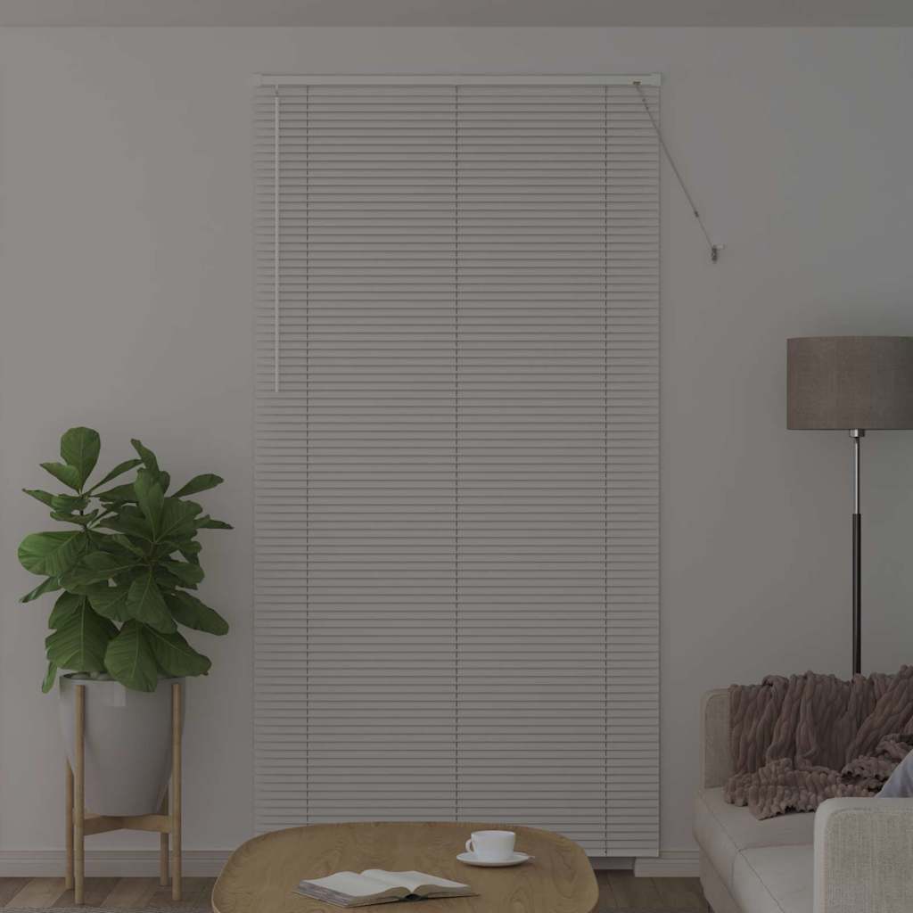 vidaXL Βενετσιάνικες Ρόδες Λευκό 220 x 120 εκ Αλουμίνιο