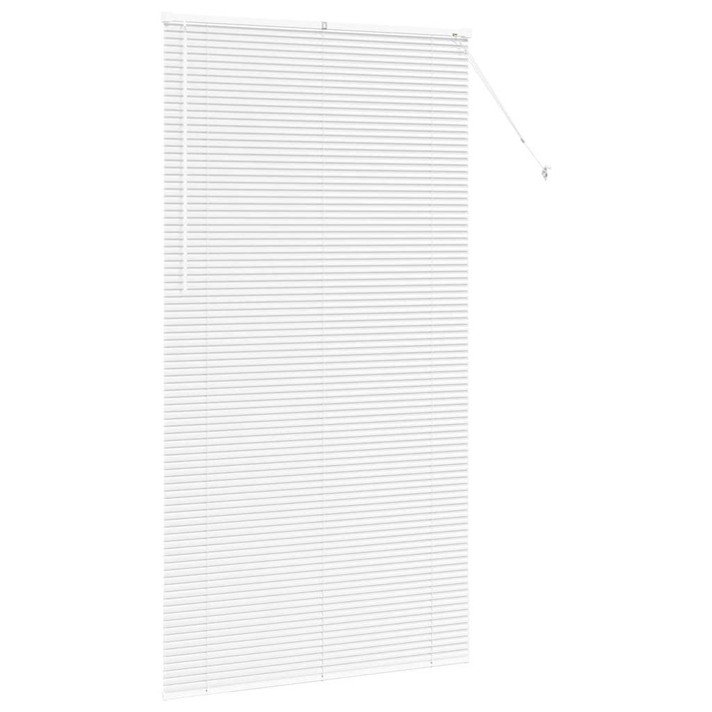 vidaXL Βενετσιάνικες Ρόδες Λευκό 220 x 120 εκ Αλουμίνιο