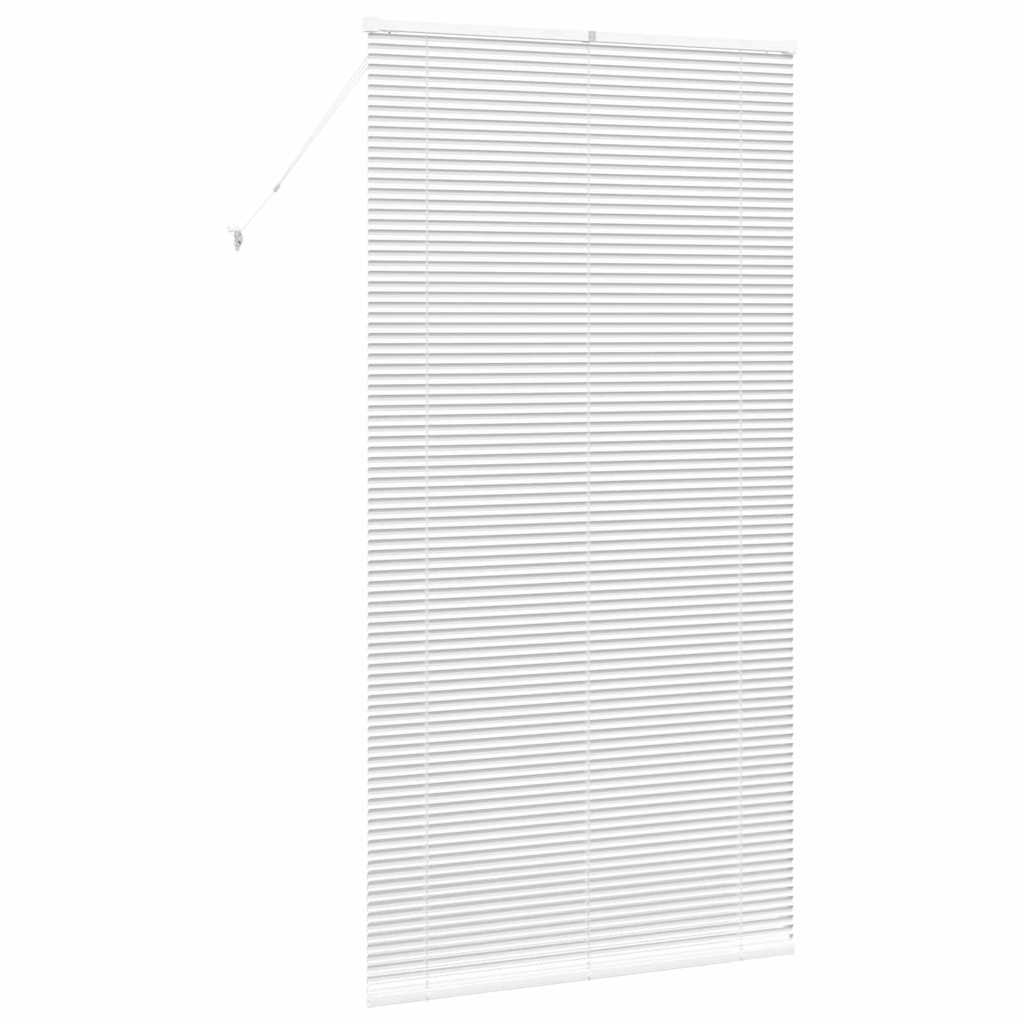 vidaXL Βενετσιάνικες Ρόδες Λευκό 220 x 120 εκ Αλουμίνιο