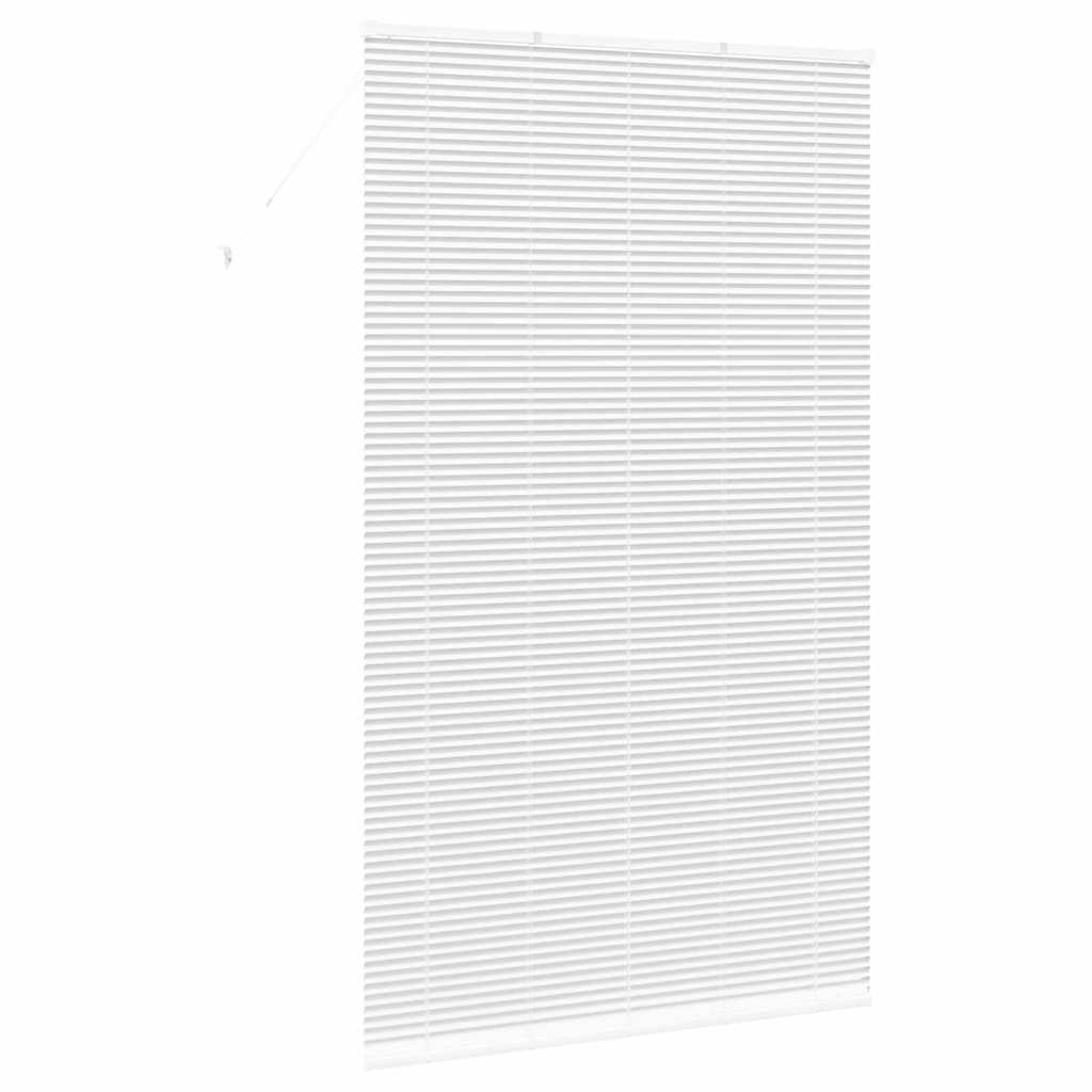 vidaXL Βενετσιάνικες Ρόδες Λευκό 220 x 130 εκ Αλουμίνιο
