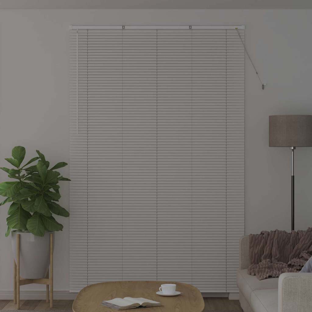 vidaXL Βενετσιάνικες Ρόδες Λευκό 220 x 140 cm Αλουμίνιο