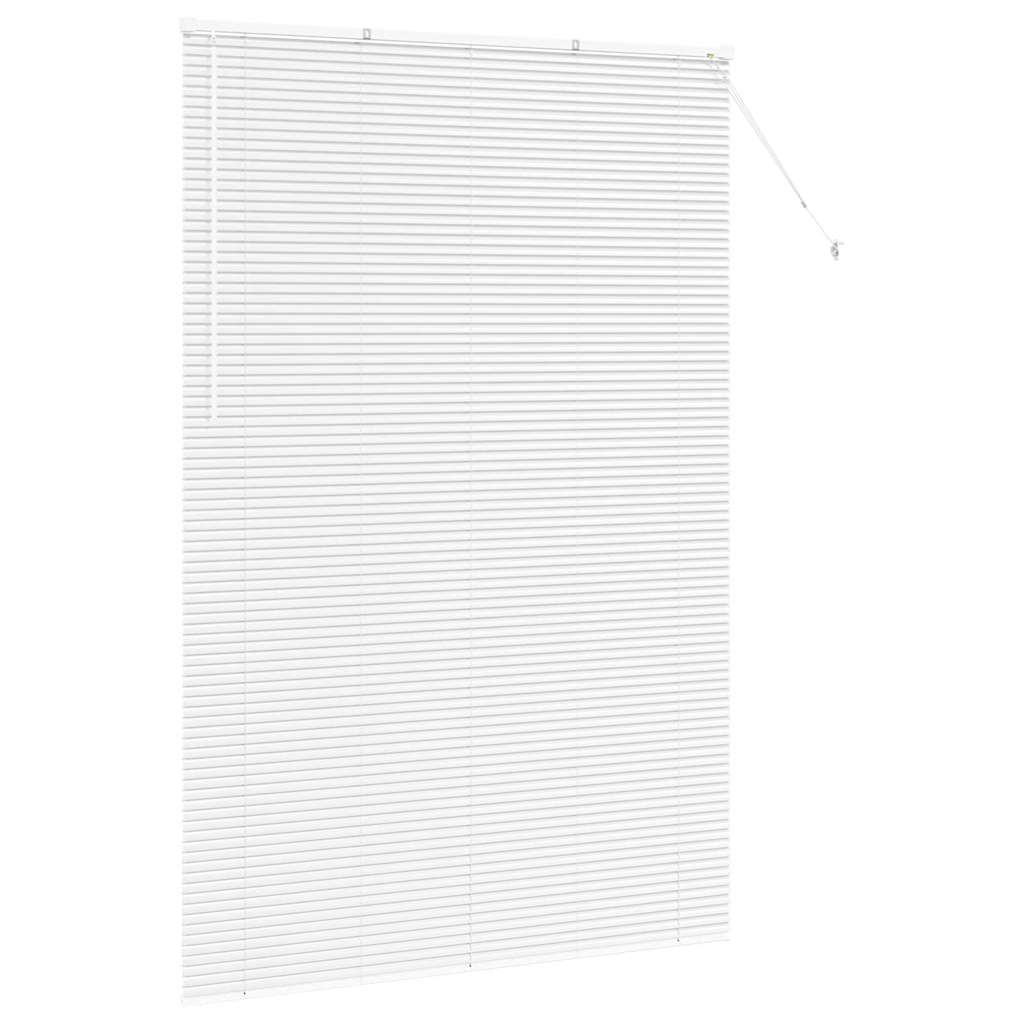 vidaXL Βενετσιάνικες Ρόδες Λευκό 220 x 140 cm Αλουμίνιο