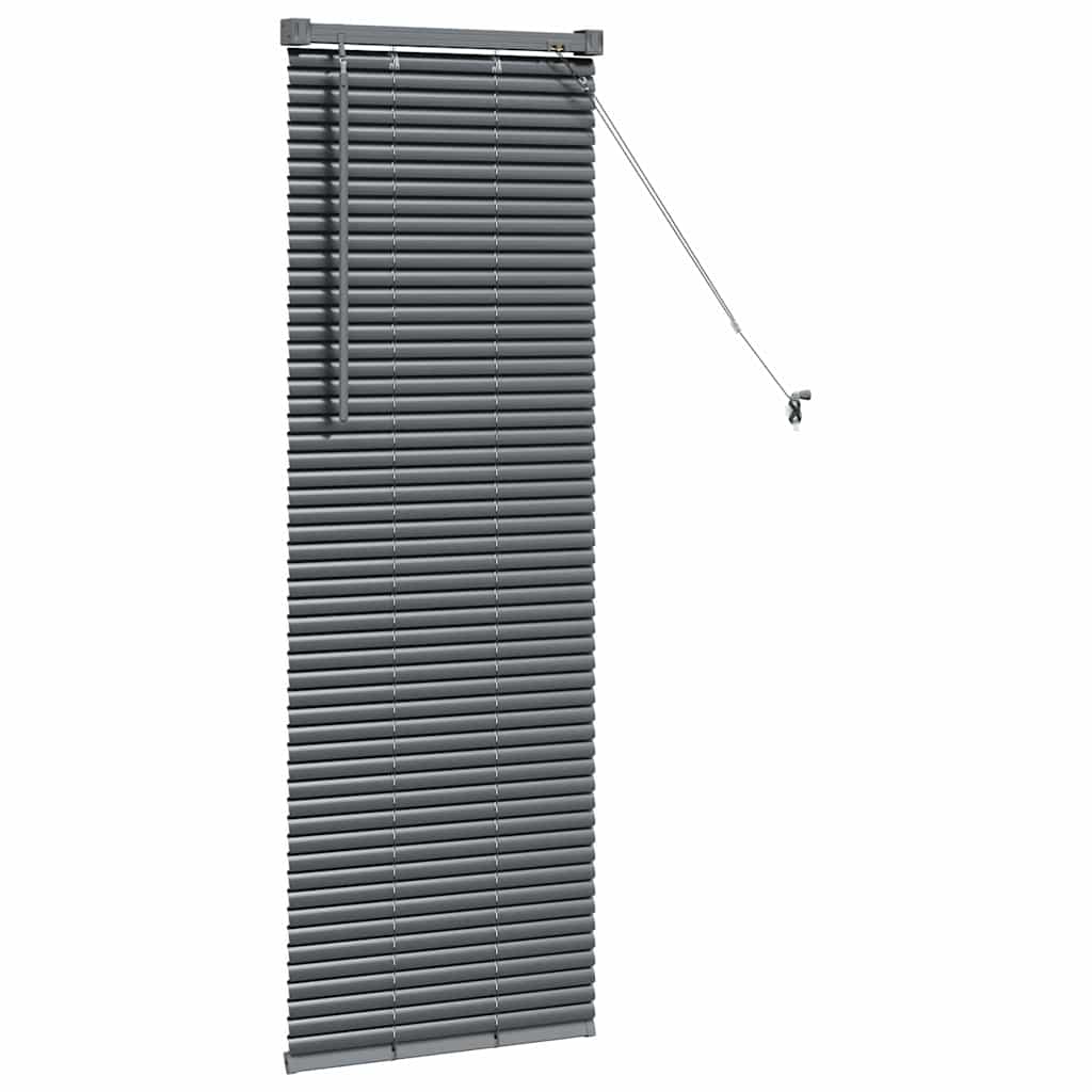 vidaXL Βενετσιάνικες Ρόδες Σκούρο Γκρι 130 x 45 εκ Αλουμίνιο