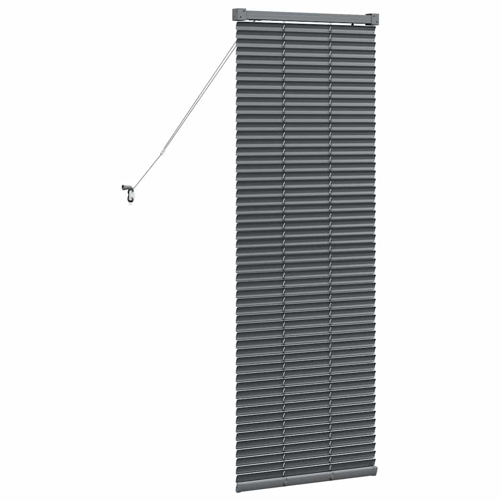 vidaXL Βενετσιάνικες Ρόδες Σκούρο Γκρι 130 x 45 εκ Αλουμίνιο