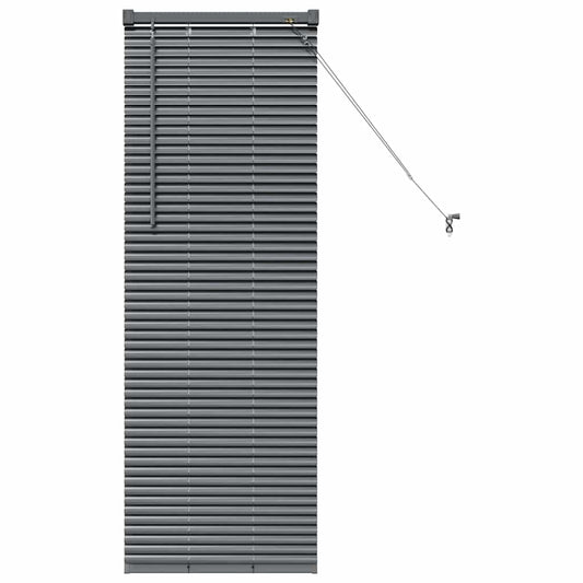 vidaXL Βενετσιάνικες Ρόδες Σκούρο Γκρι 130 x 45 εκ Αλουμίνιο