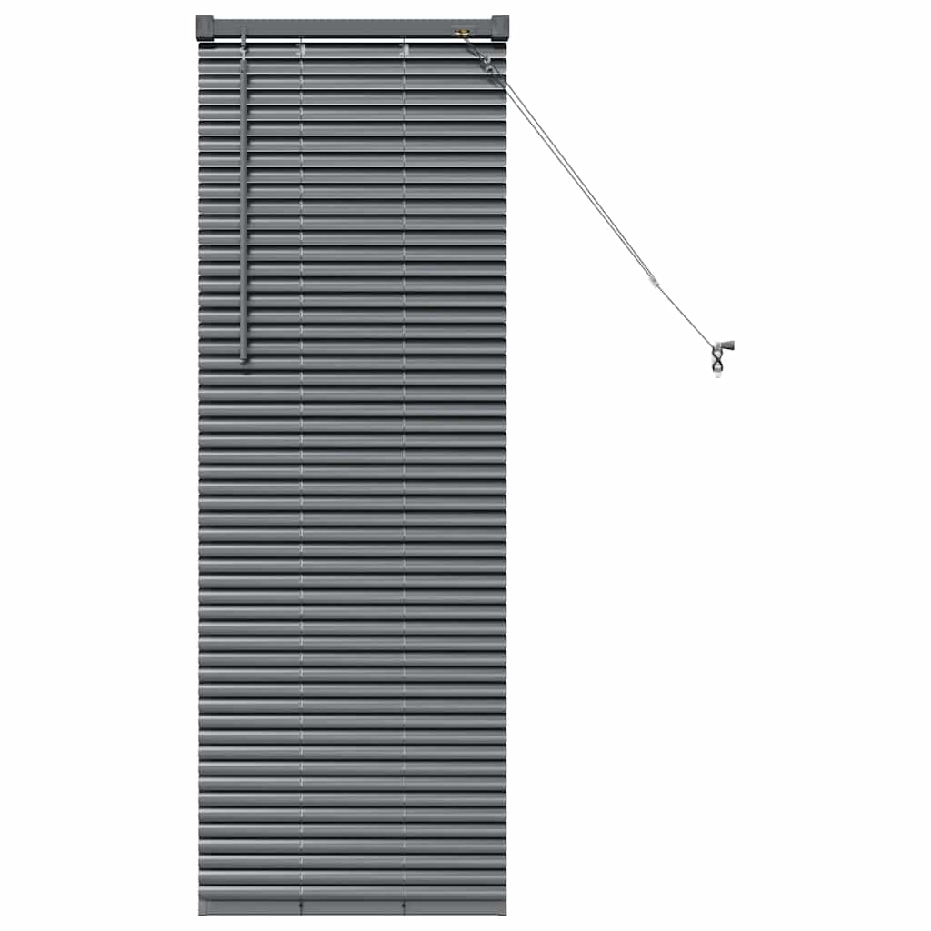 vidaXL Βενετσιάνικες Ρόδες Σκούρο Γκρι 130 x 50 εκ Αλουμίνιο