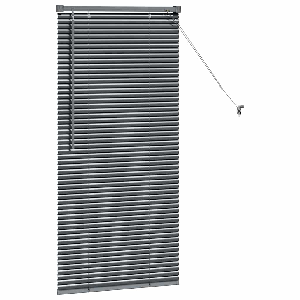 vidaXL Βενετσιάνικες Ρόδες Σκούρο Γκρι 130 x 55 εκ Αλουμίνιο